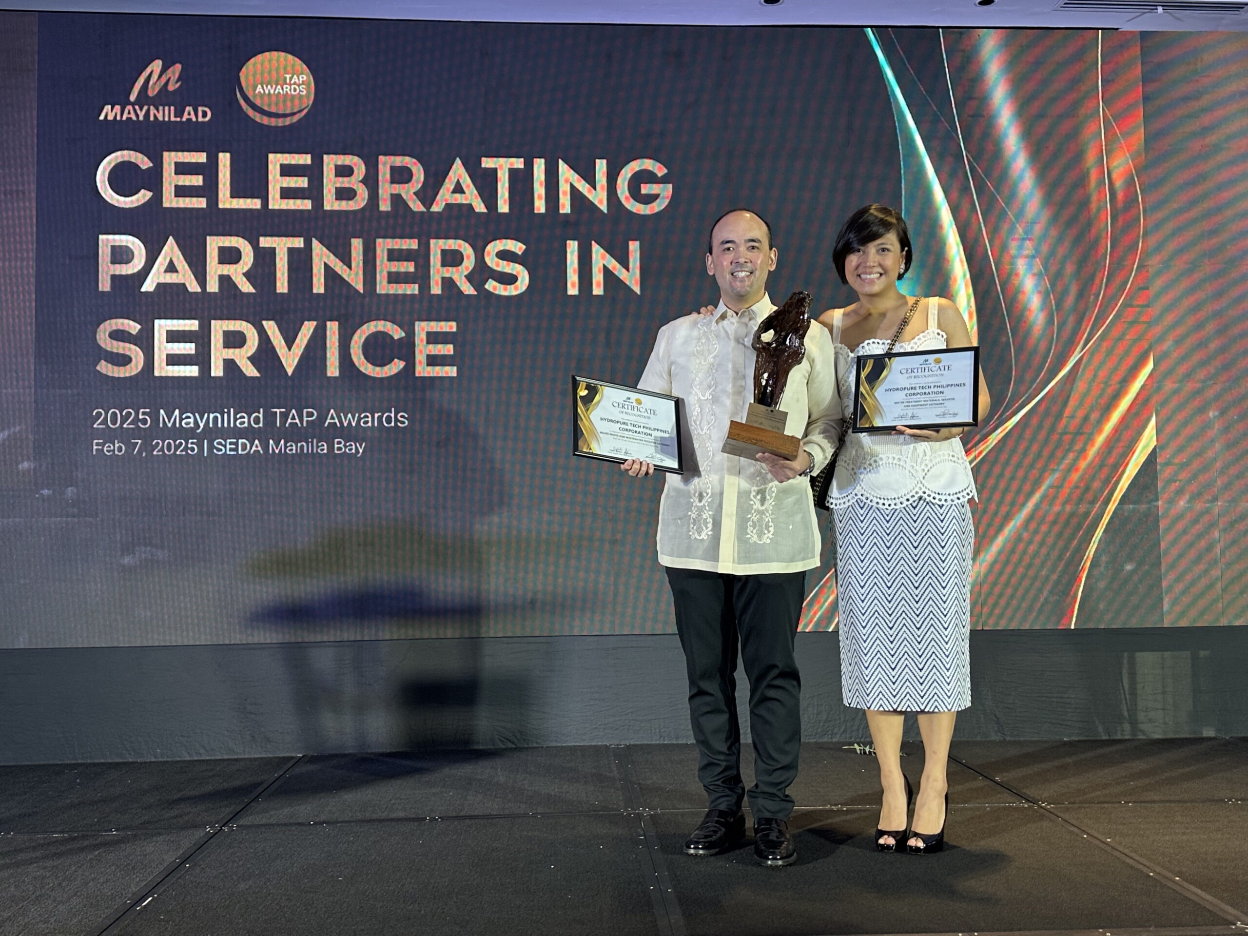 Hydropure Tech Philippines Corporationbrings home prestigious recognition at MAYNILAD 2025 TAP Awards